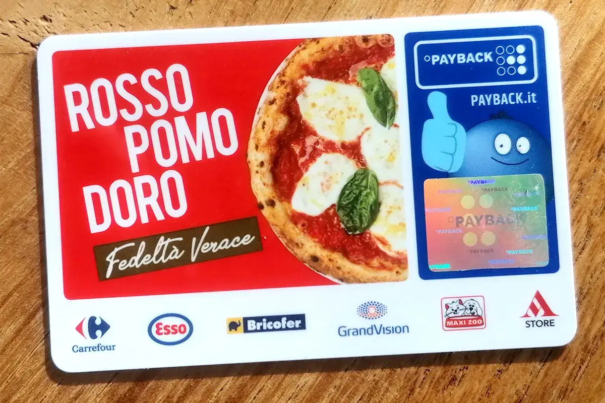 la carta Payback di RossoPomodoro [RossoPomodoro apre e traccia la via]. Spera sull'anticipo per l'interno