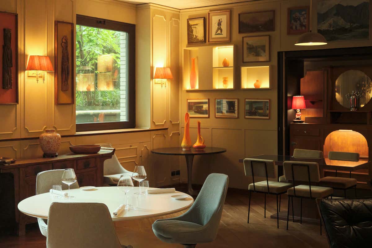 Un angolo della sala di Casa Camperio