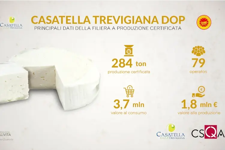 La Casatella Trevigiana Dop Il tesoro della Casatella Trevigiana Dop: la filiera certificata vale 3,7 milioni