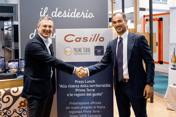 Beniamino Casillo e Alberto Zampino(Gruppo Casillo e Pastificio Gentile Patto per valorizzare il territorio)