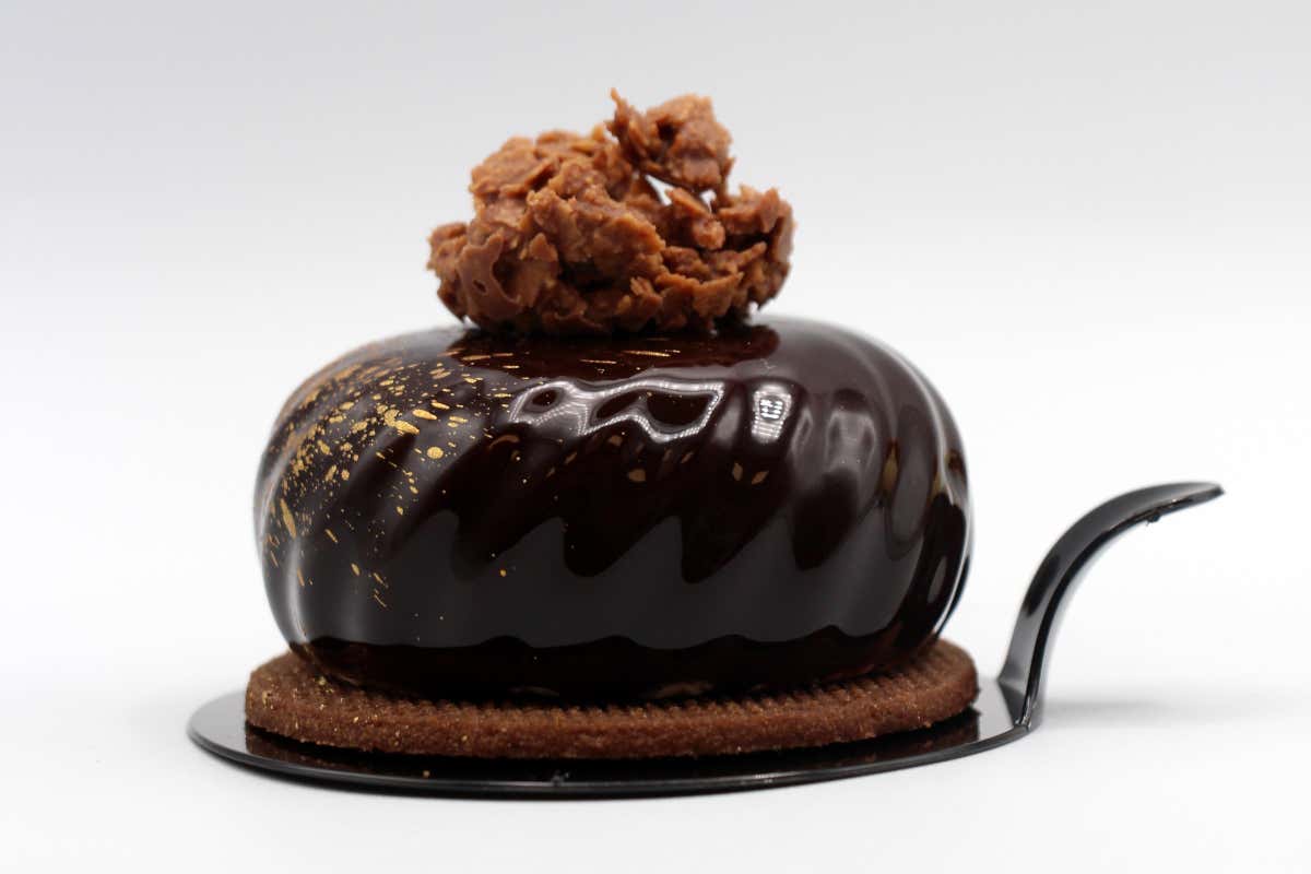 Un semifreddo al cioccolato realizzato dal maestro Andrea Restuccia