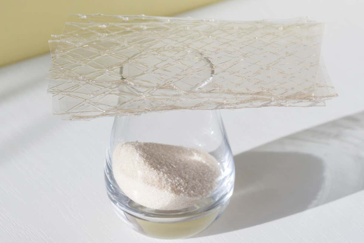 La gelatina come si presenta in polvere e fogli