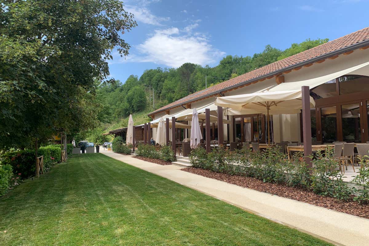 Il dehor de Il Castoro di Preci  Il Castoro di Preci, il tartufo di qualità per tutte le tasche