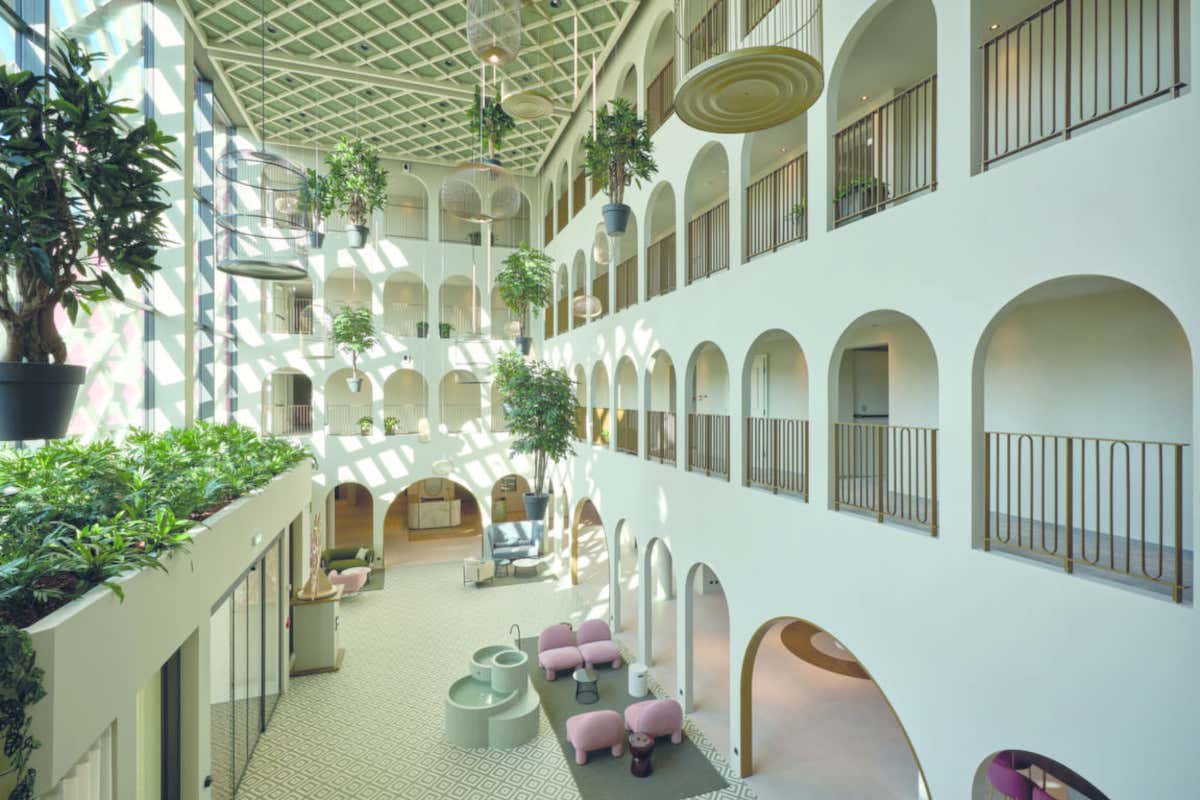 La hall del Cavallino Bianco Caorle