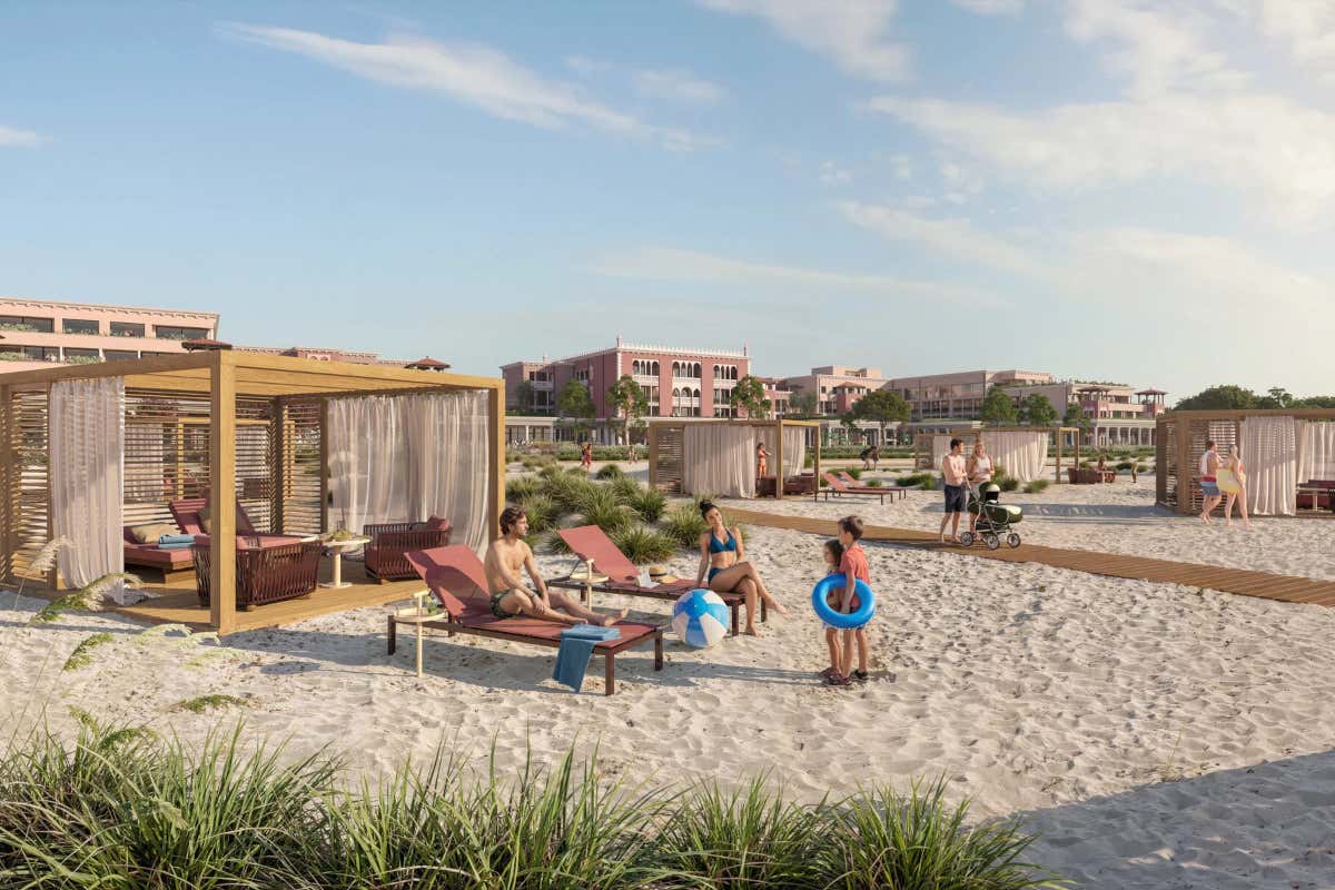 Oltre alle piscine, al Cavallino Bianco Caorle anche una spiaggia privata attrezzata