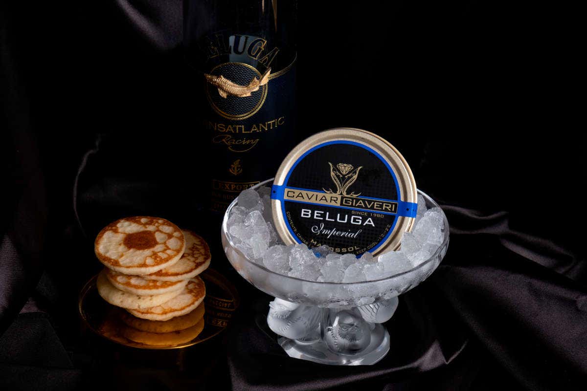Giaveri impreziosisce la tavola per le feste con il caviale Beluga Imperial