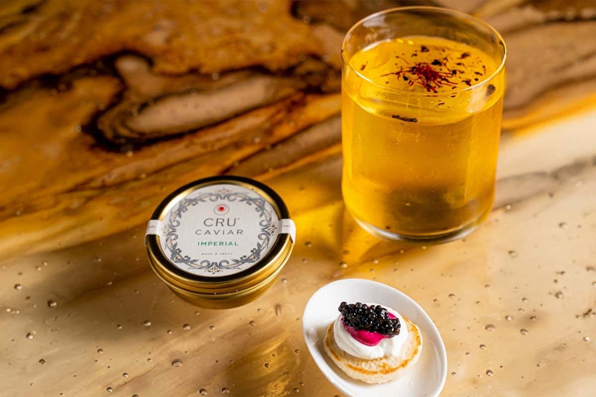 Cocktail a base di zafferano con Cru Imperial