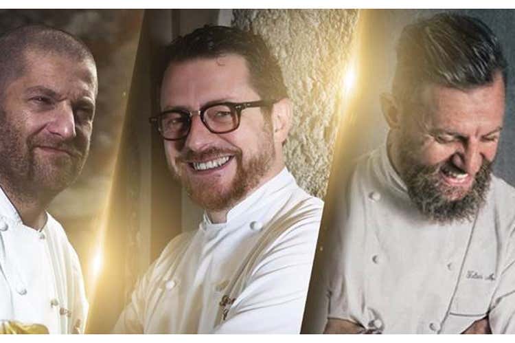 Alberto Riboldi, Stefano Cerveni e Matteo Felter - Una cena firmata Riboldi, Cerveni e Felter coi sapori bresciani protagonisti Alberto Riboldi, Stefano Cerveni e Matteo Felter - Una cena firmata Riboldi, Cerveni e Felter coi sapori bresciani protagonisti