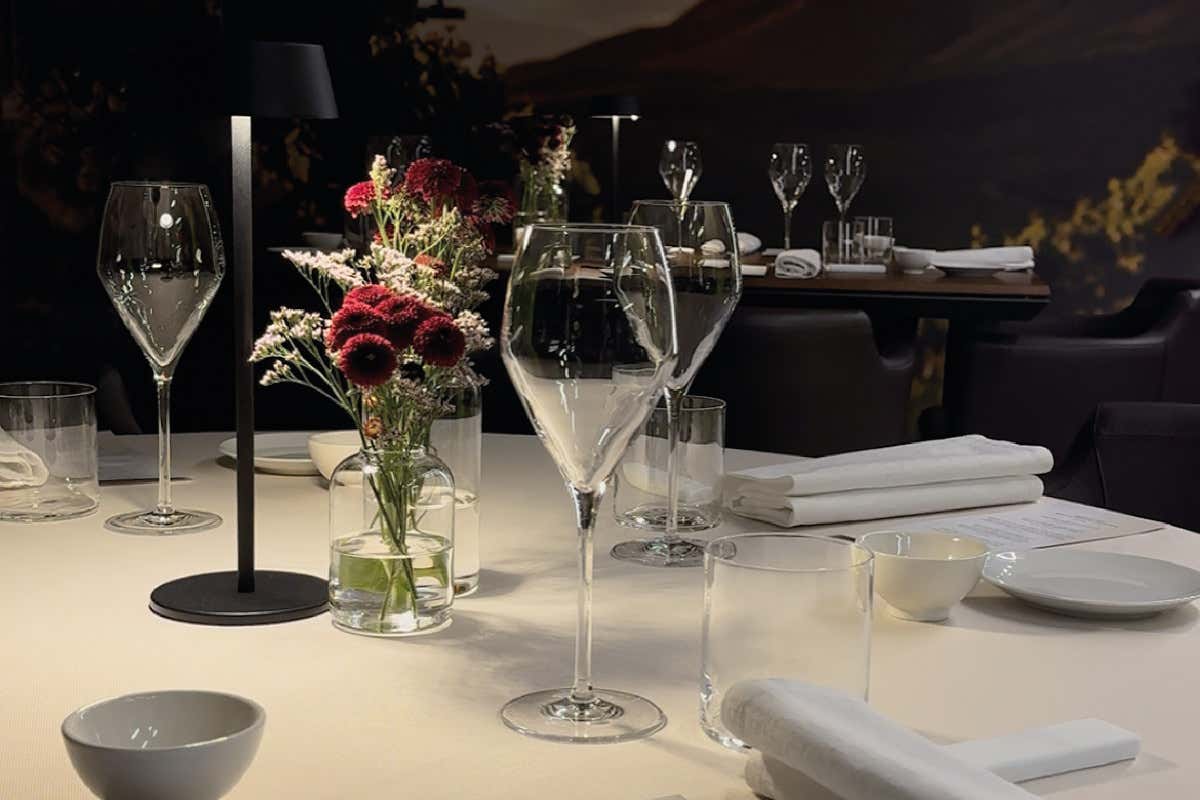 La mise en place del Wine Room by Luca Tegon