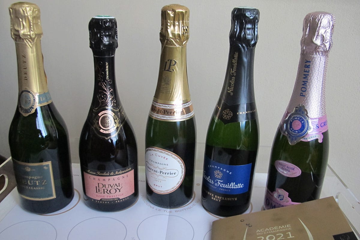 Le cinque bottiglie degustate Champagne, tra tradizioni, azzardi, abbinamenti e... umami