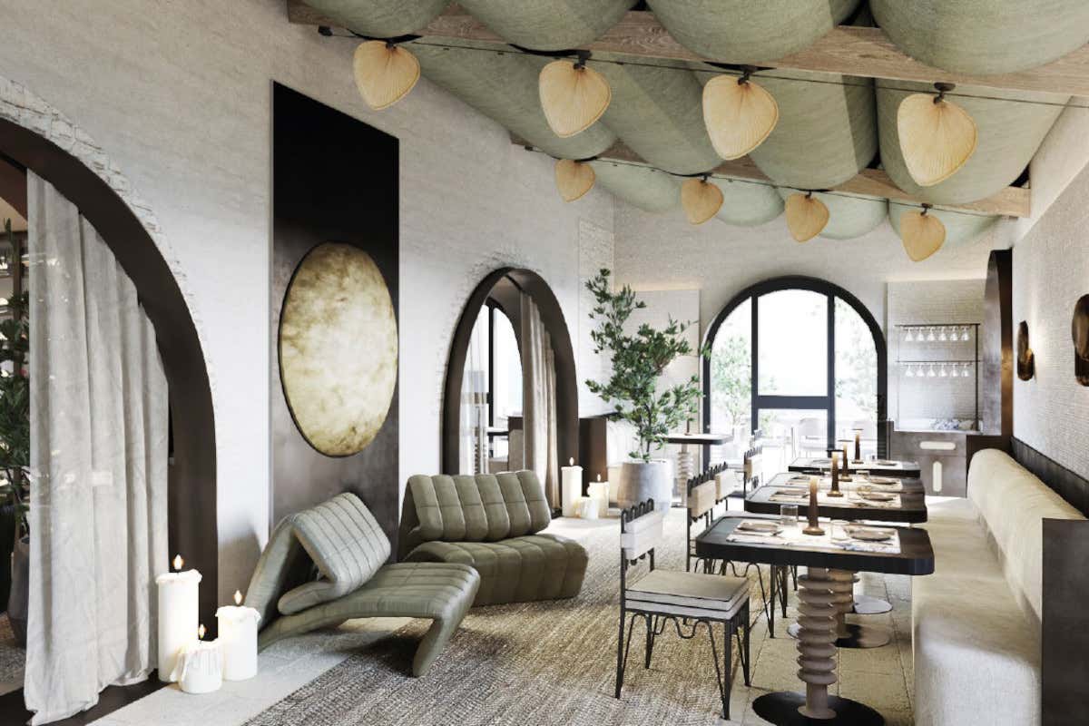 Vista su una sala del ristorante Osso del Chapter Chianti