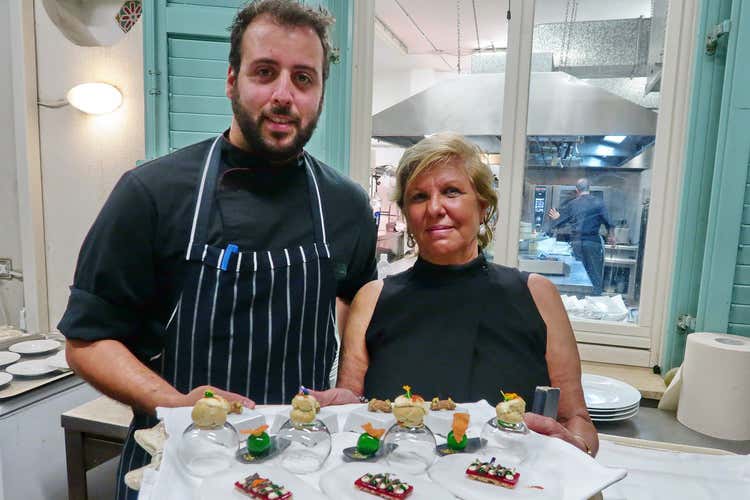 Santino Corso e Mariella Glorioso (Al Charleston di Palermo il menu invernale di Santino Corso)