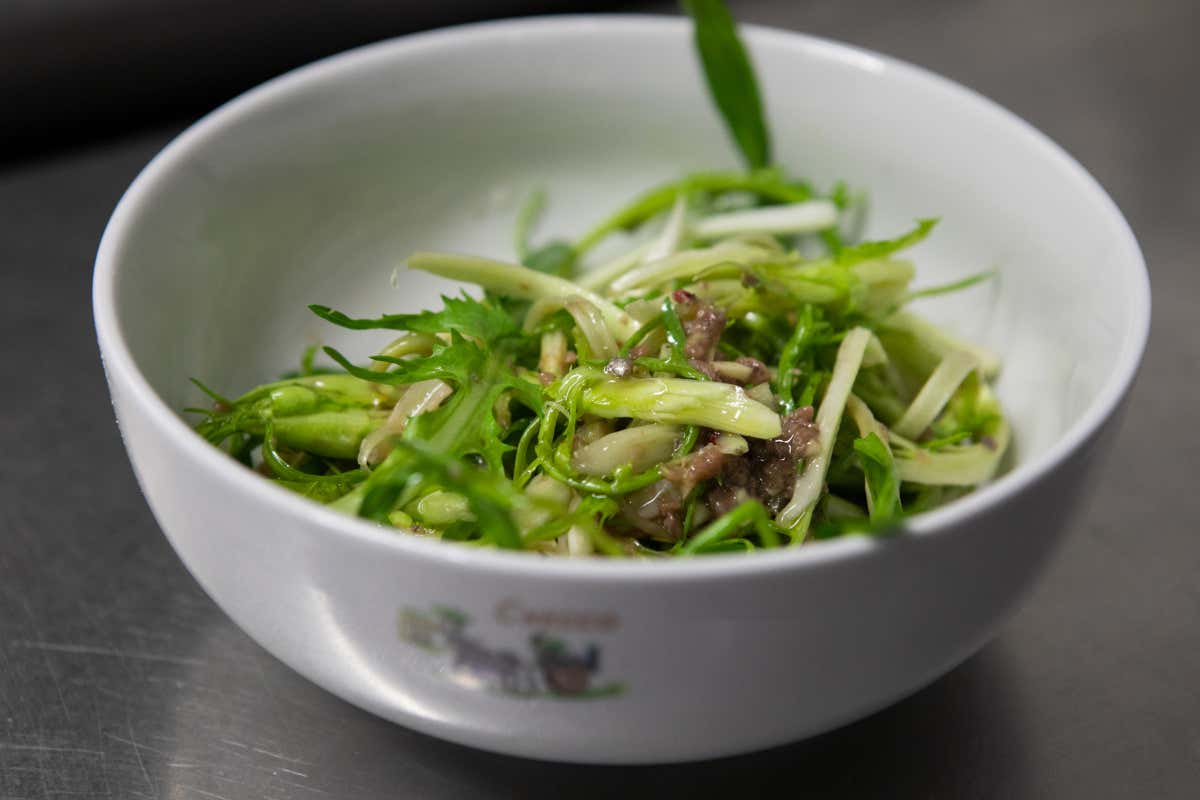 Abbuffata di puntarelle Schietta e autentica, da