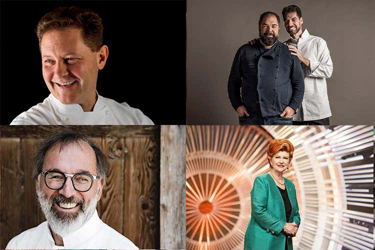 Chicco Cerea, i fratelli Alajmo, Norbert Niederkofler e Annie F&eacute;olde Tra i tristellati apre solo Da Vittorio Agli ospiti offerte coperte e sciarpe