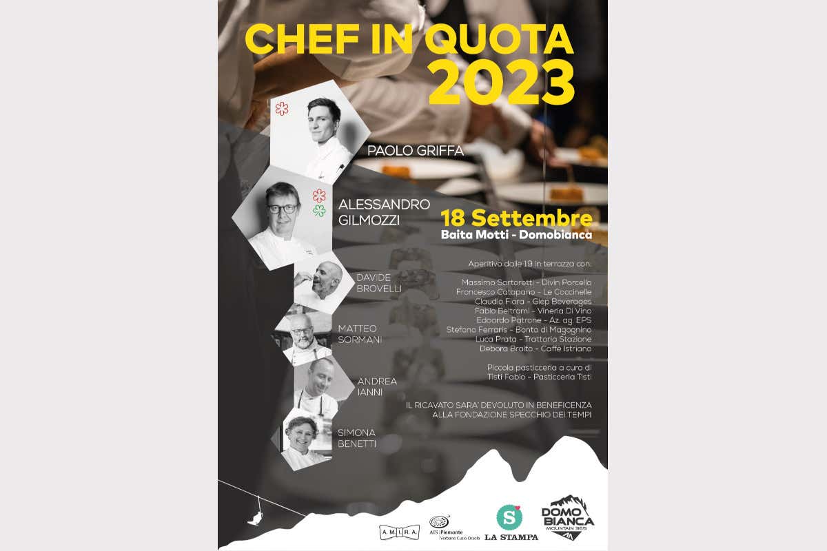 A Domobianca una cena esclusiva in alta quota con chef stellati