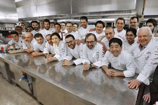 I cuochi della cena di gala (foto Daniel Töchterle) I cuochi della cena di gala (foto Daniel Töchterle)