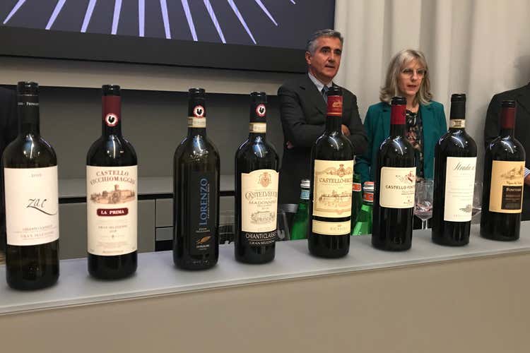 Giovanni Manetti, Carlotta Gori e la gran selezione 2016 (Chianti Classico in passerella Degustazioni di rango a Milano)