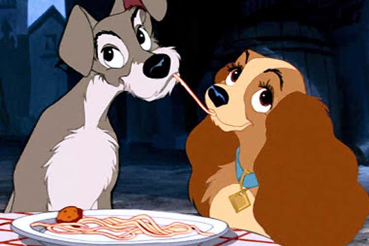 Lilli e il Vagabondo - Il cibo nei cartoni animati Un ingrediente della fantasia