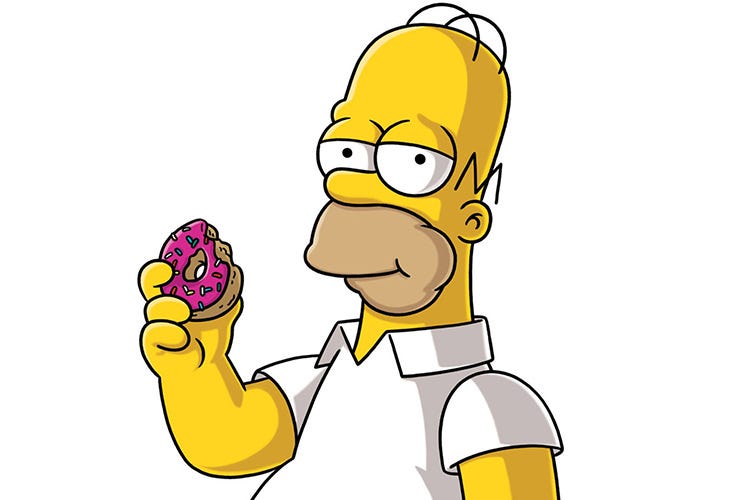 Simpson - Il cibo nei cartoni animati Un ingrediente della fantasia