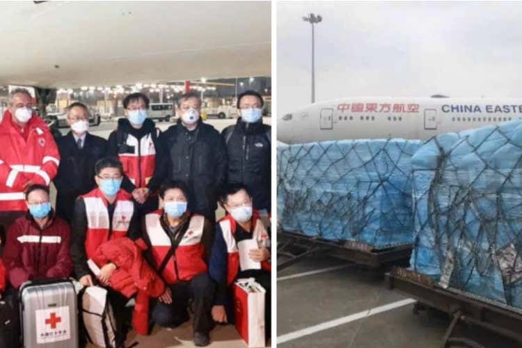 Dalla Cina ancora mascherine e aiuti A Fiumicino 18mila tonnellate