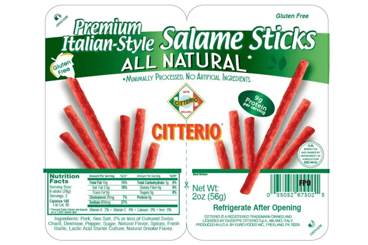 Gli snack Citterio Usa, casi di salmonella nei bastoncini a base di salame Citterio