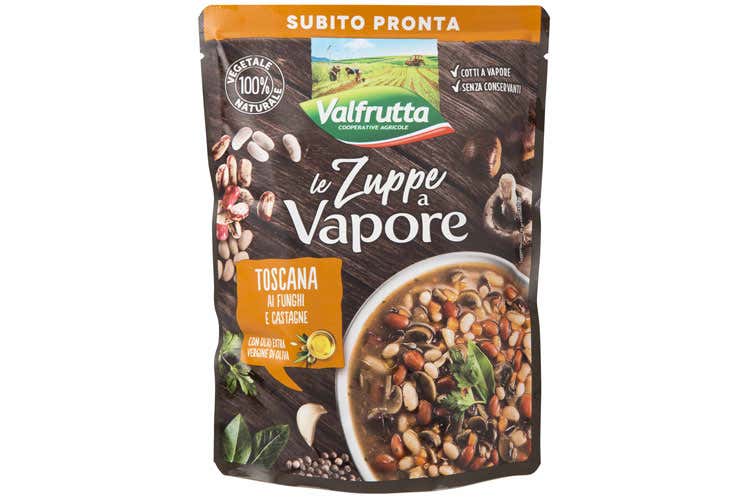 (Le classiche zuppe all&rsquo;italiana al vapore nelle nuove proposte di Valfrutta)