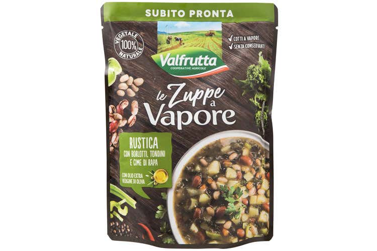 (Le classiche zuppe all&rsquo;italiana al vapore nelle nuove proposte di Valfrutta)