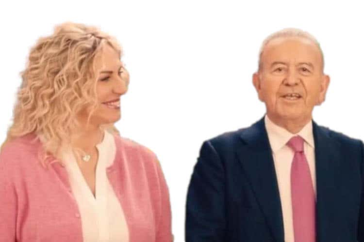 Antonella Clerici e Patrizio Podini (patron di MD) Vinitaly accende i riflettori sulla qualità. Ma al supermercato c'è la Ribolla gialla a 1,90 euro Antonella Clerici e Patrizio Podini (patron di MD) Vinitaly accende i riflettori sulla qualità. Ma al supermercato c'è la Ribolla gialla a 1,90 euro