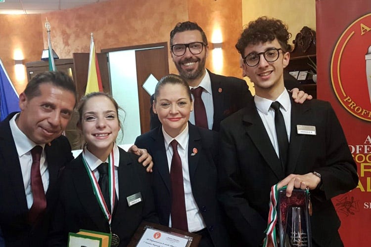 I premiati della gara di Palermo (Cocktail competition e formazione Abi Professional coinvolge i giovani)