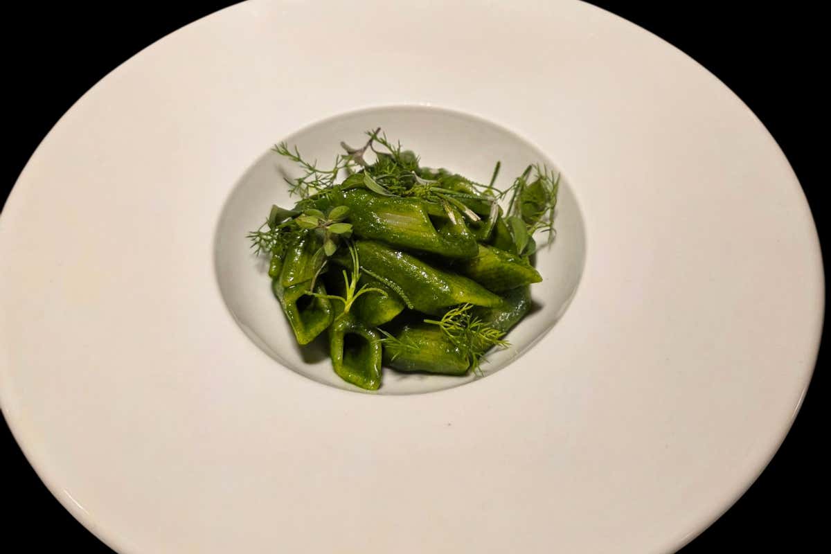 Pasta “con il nostro raccolto”