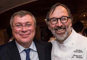 Mario Colombo e Norbert Niederkofler (foto Alex Moling)