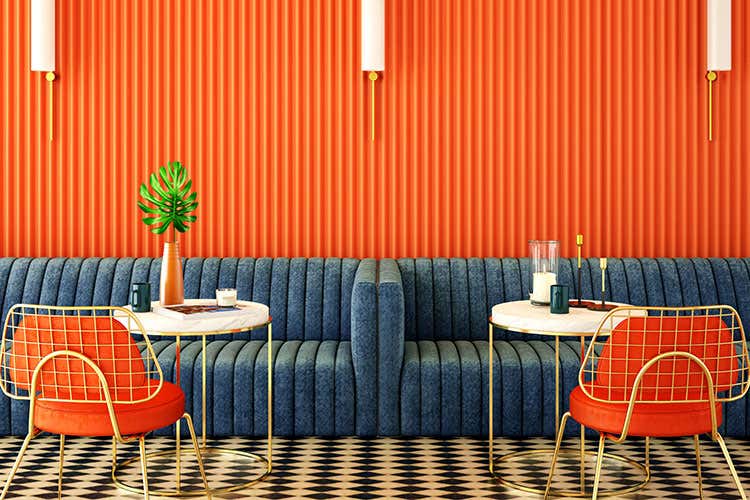 Il ritorno del velluto - Veggie-crazy o neo kitsch? Quando lo stile fa il ristorante