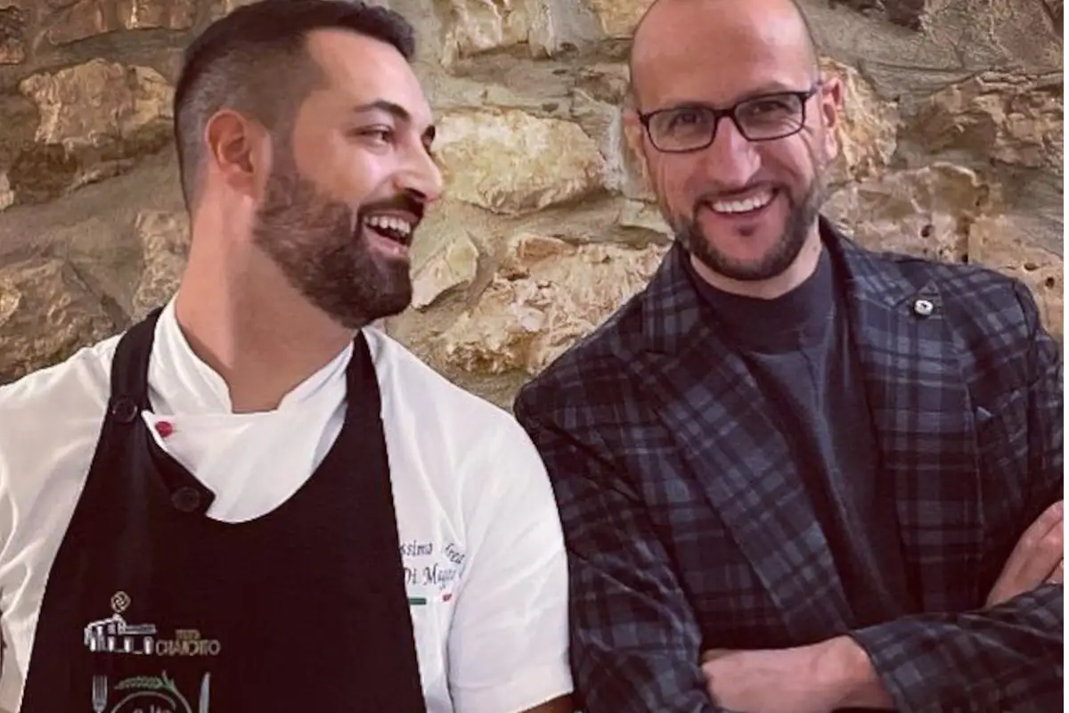 Da sinistra Massimo Andrea Di Maggio e Toni Augello Torna &ldquo;Colto e mangiato&rdquo;, la nuova stagione del format gastronomico del Gargano
