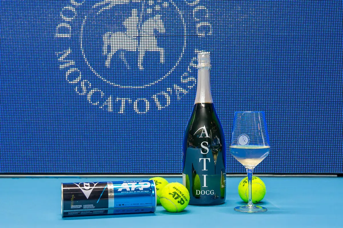 Asti Spumante bollicine ufficiali di Atp Finals Asti Spumante e Moscato d&rsquo;Asti, 90 anni di bollicine