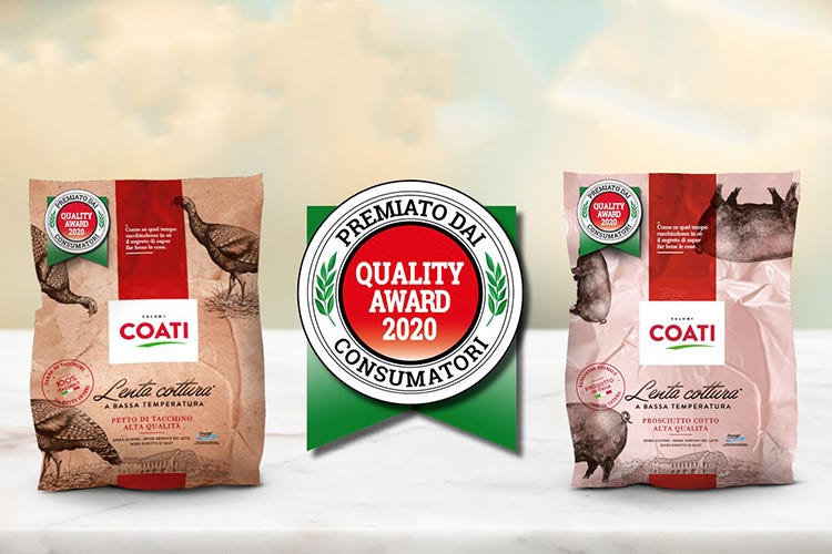 La gamma Lenta Cottura del Salumificio Coati ha ricevuto il Quality Award 2020 (I consumatori scelgono Coati Per il salumificio il Quality Award)