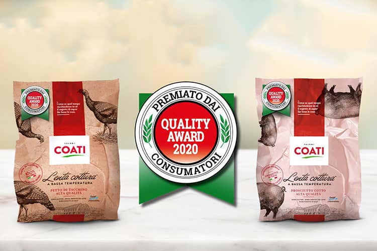 La gamma Lenta Cottura del Salumificio Coati ha ricevuto il Quality Award 2020 (I consumatori scelgono Coati Per il salumificio il Quality Award) La gamma Lenta Cottura del Salumificio Coati ha ricevuto il Quality Award 2020 (I consumatori scelgono Coati Per il salumificio il Quality Award)