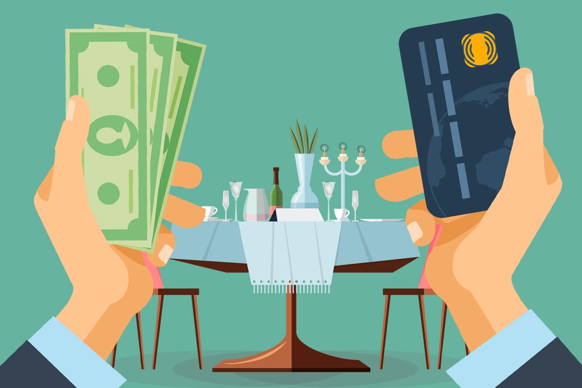 Contanti o carta di credito? Vantaggi e svantaggi per bar e ristoranti