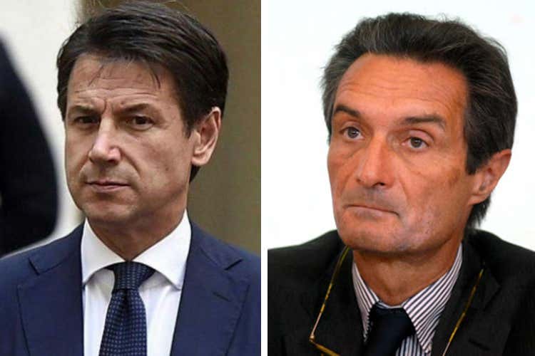 Giuseppe Conte e Attilio Fontana - Decreto o ordinanza, chi prevale? Governo-Lombardia, che pasticcio!