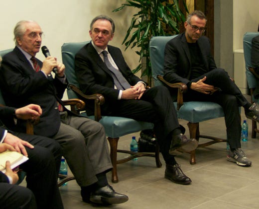 Gualtiero Marchesi, Enrico Rossi e Massimo Bottura