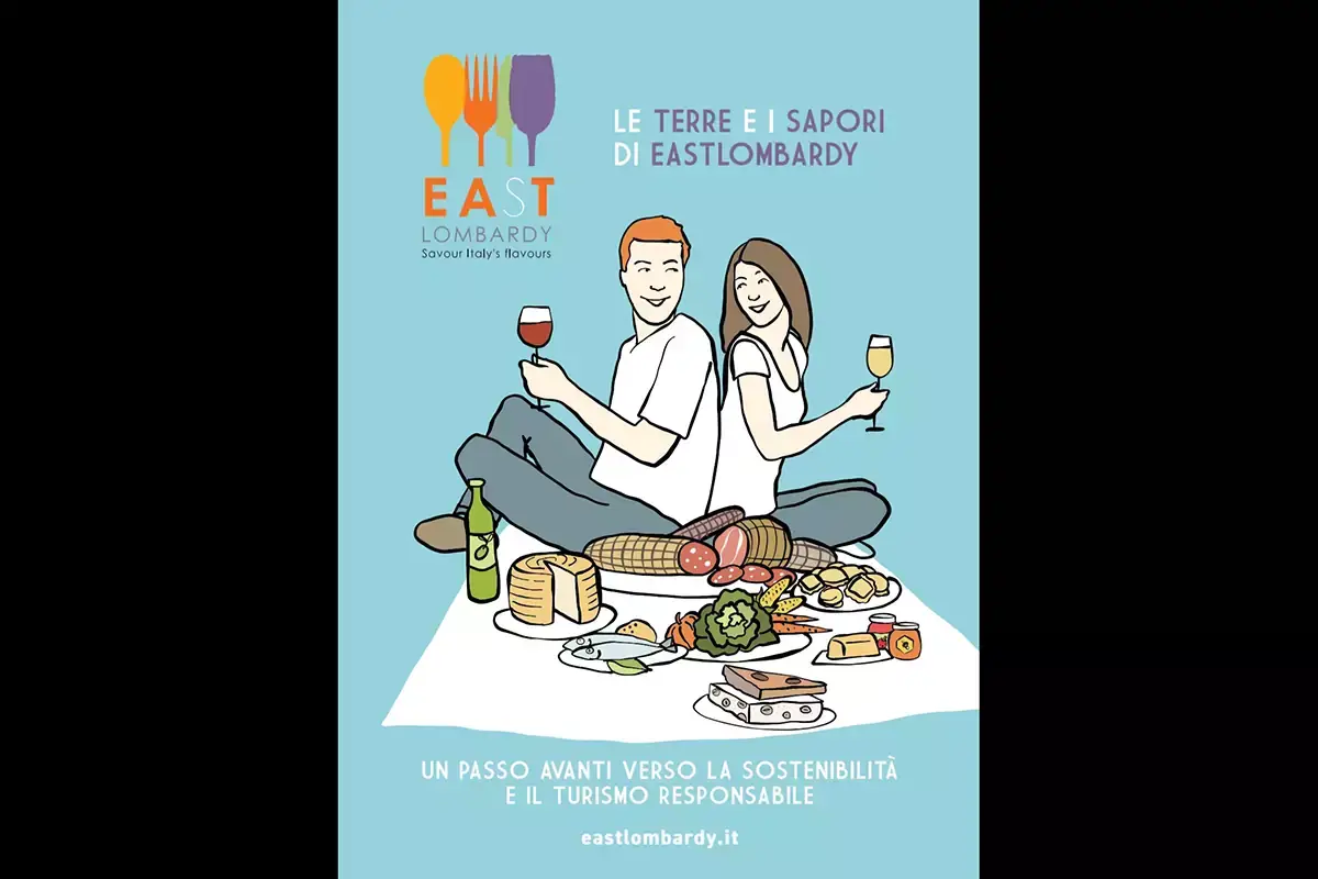 La copertina della nuova brochure Le tipicit&agrave; di East Lombardy a portata di mano