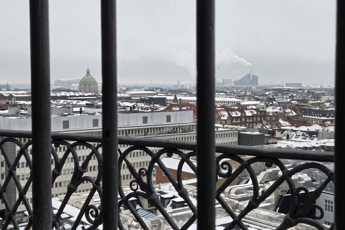 La vista su Copenaghen dalla Rundetaarn