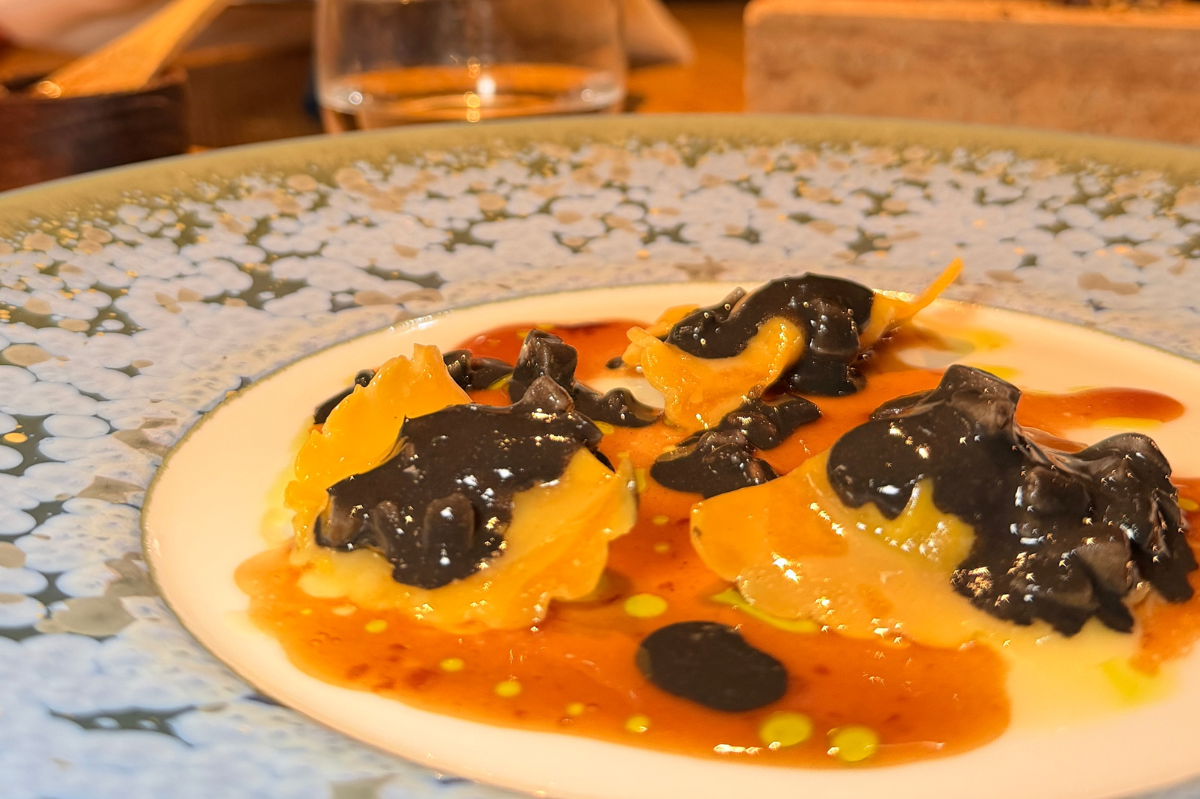 Ravioli con agnello arrosto