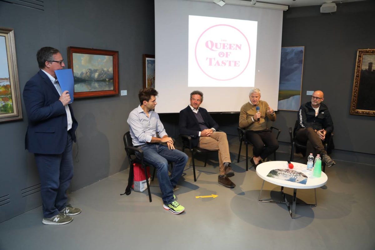 The protagonists of the conference dedicated to gastronomy and the mountains The queen of taste Cortina d'Ampezzo, the queen of taste is in the Dolomites