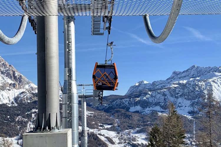 La nuova cabinovia è stata inaugurata sabato (Una Freccia nel cielo di CortinaInaugurata la nuova cabinovia)