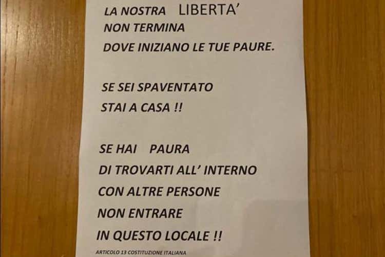 L'avviso del pub - Magenta, il pub che nega il covid non rispetta le norme anti-contagio L'avviso del pub - Magenta, il pub che nega il covid non rispetta le norme anti-contagio