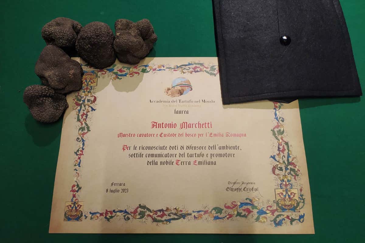 Antonio Marchetti da Ferrara è il 1° Maestro Cavatore e Custode del bosco per l'Emilia Romagna