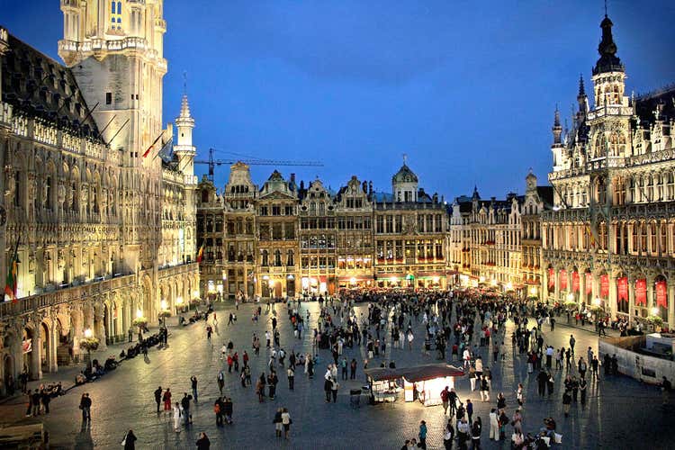 La Grand Place, cuore della capitale belga (Cucina e birre d&rsquo;Italia al weekend gourmet di Bruxelles)