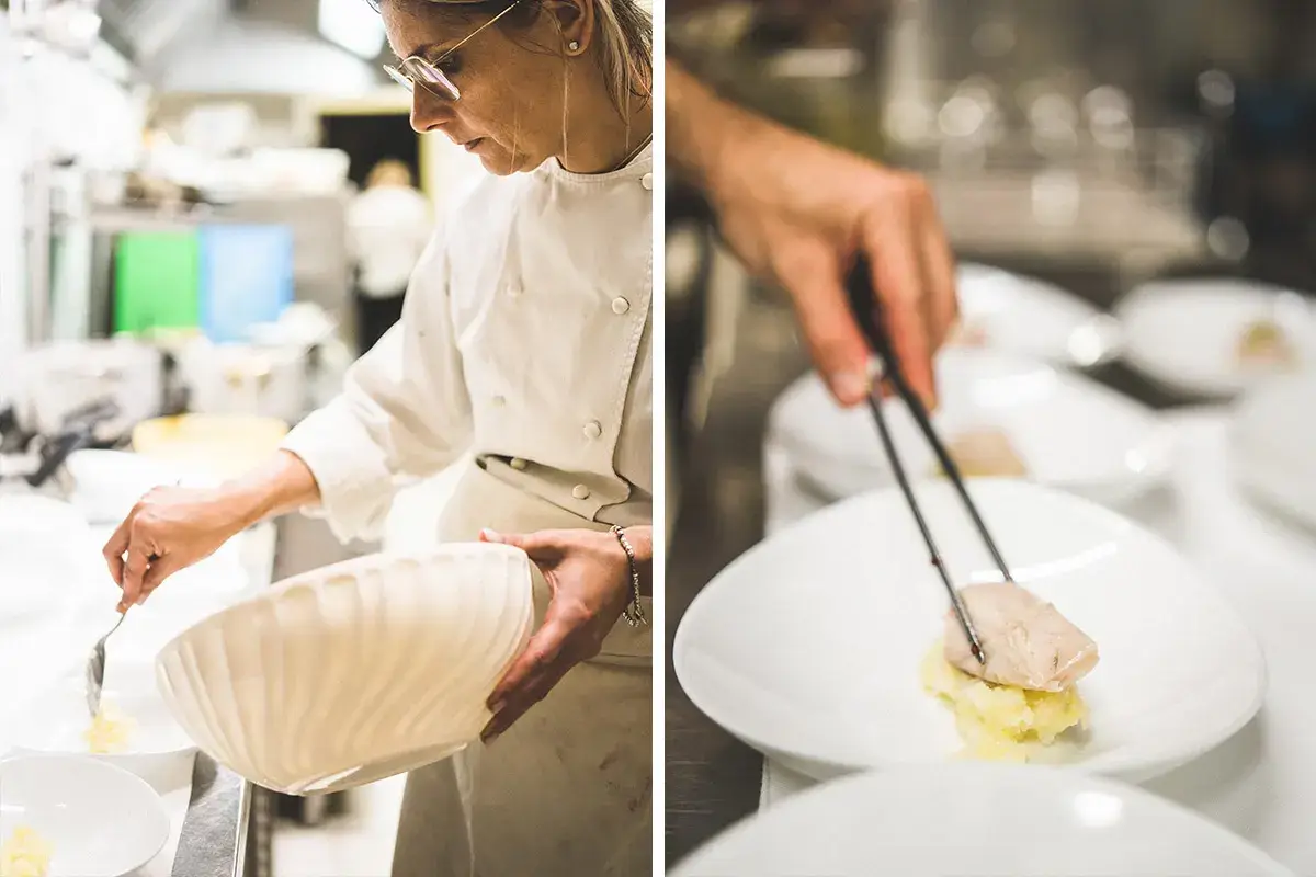 In cucina Osteria da Pietro, abbinamenti tra Grana Padano Dop e vini lombardi