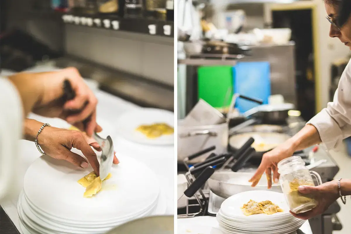 In cucina Osteria da Pietro, abbinamenti tra Grana Padano Dop e vini lombardi