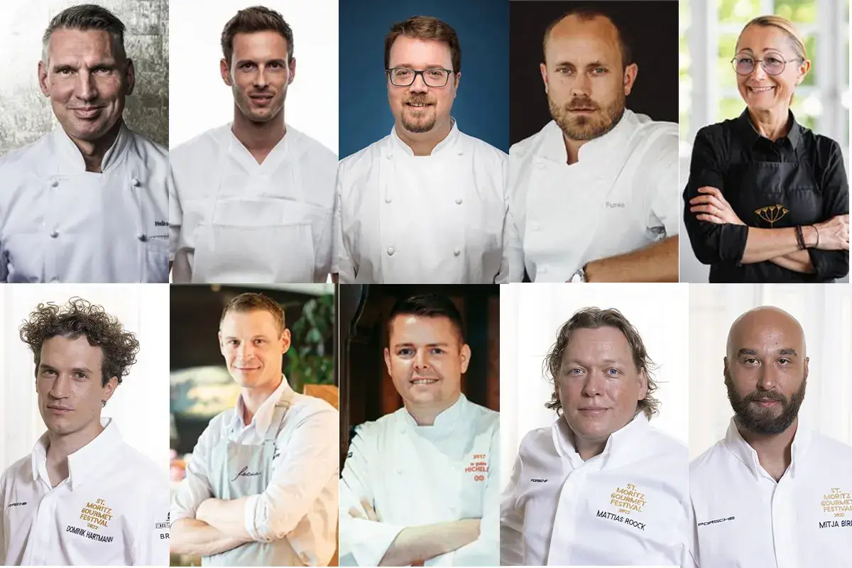 I cuochi protagonisti dell'evento St. Moritz Gourmet Festival, 10 chef stellati svizzeri esaltano la cucina locale